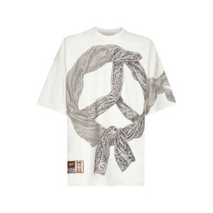 Pdf Men White Cotton Jersey Printed T-Shirt